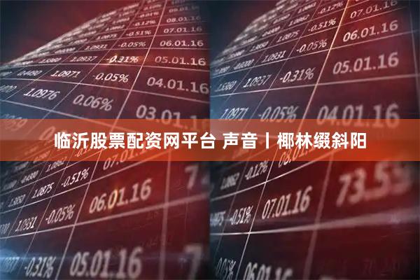 临沂股票配资网平台 声音丨椰林缀斜阳